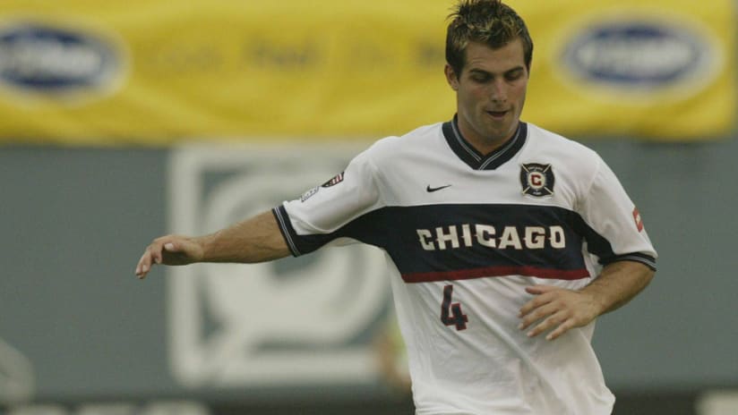 Carlos Bocanegra in action for the Chicago Fire