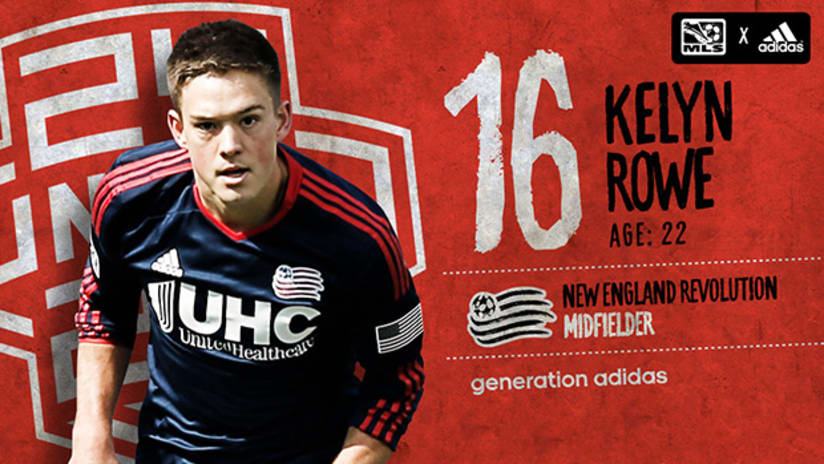 24 Under 24, presented by adidas: #16 Kelyn Rowe, New England Revolution