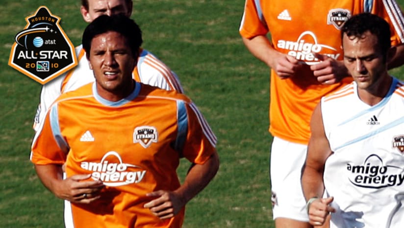 Brian Ching (left) was named to his fourth All-Star team; it's teammate Brad Davis' third time with that honor.