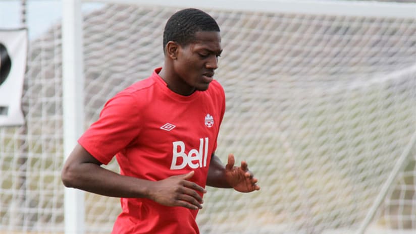 Canada defender Doneil Henry in training