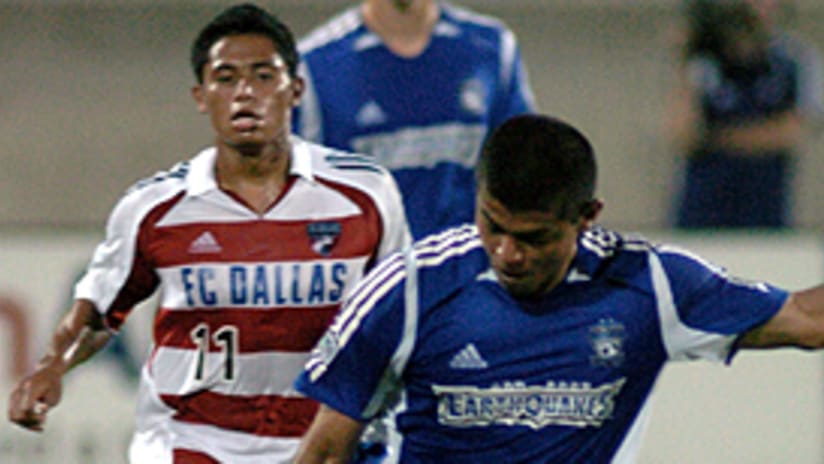 Ronald Cerritos put the Quakes on top shortly after halftime.