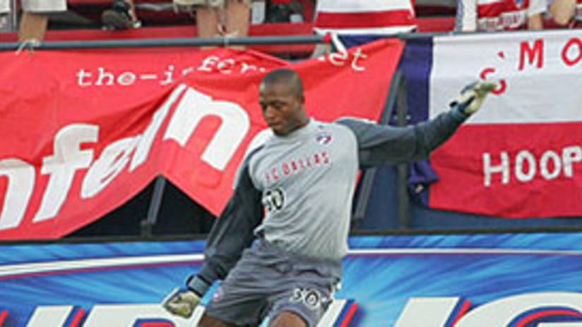 Ray Burse made six starts this year, producing a pair of clean sheets and impressing.