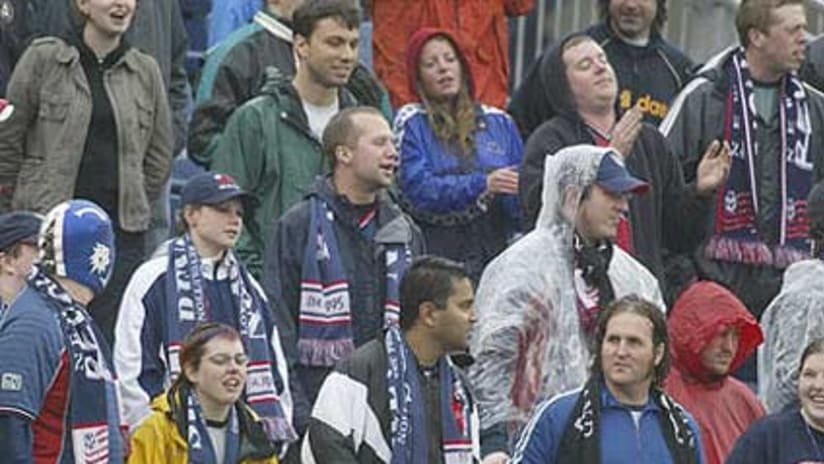 Revs fans hope to cheer their team to victory this weekend vs. Columbus.