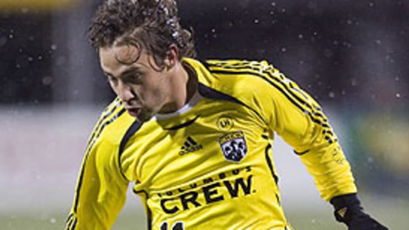 Ned Grabavoy scored the first goal of the 2007 season for the Columbus Crew.