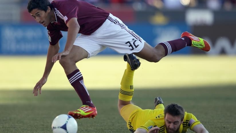 rapids rookie tony cascio recovered well from early jitters in his debut