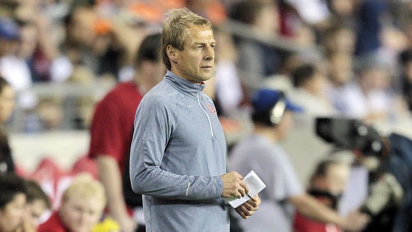 Jurgen Klinsmann during the US friendly vs. Canada