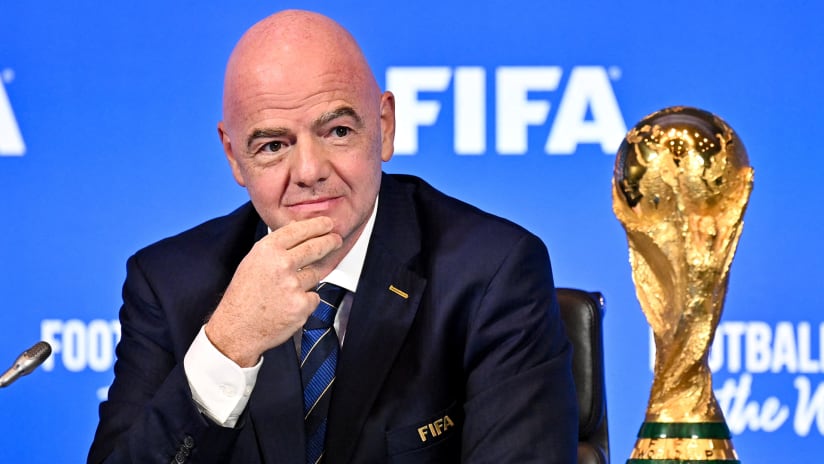 Gianni Infantino – FIFA World Cup trophy - press conference