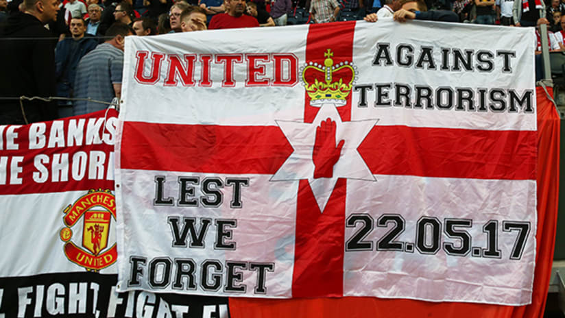 Manchester terrorist attack banner