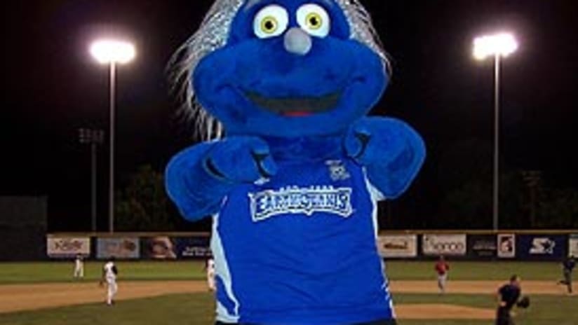 'Q' got the crowd going at a Modesto Nuts baseball game on July 15.