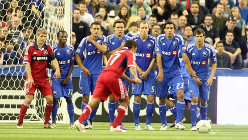 The Montreal Impact in action against Chicago