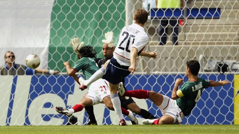 Brian McBride's match-winner against Mexico sent the US to the 2002 World Cup quarterfinals.