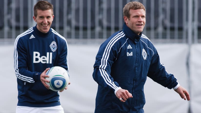 Jay DeMerit (right) was named as the Vancouver Whitecaps' first MLS captain this week.
