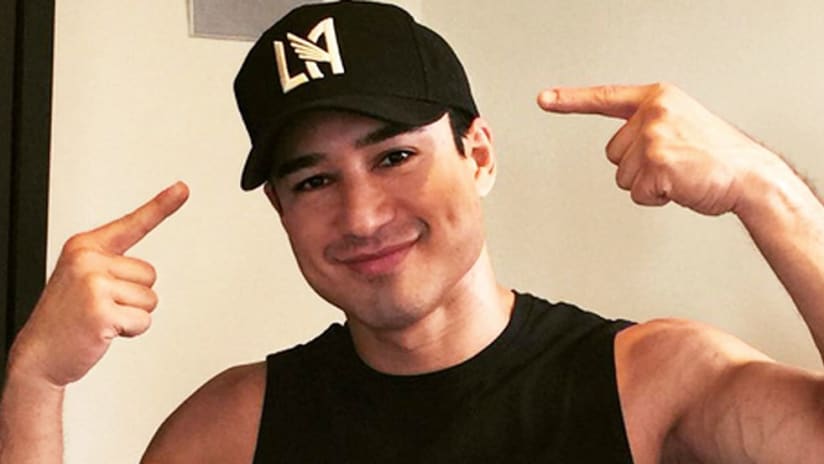 Mario Lopez with LAFC hat - Instagram