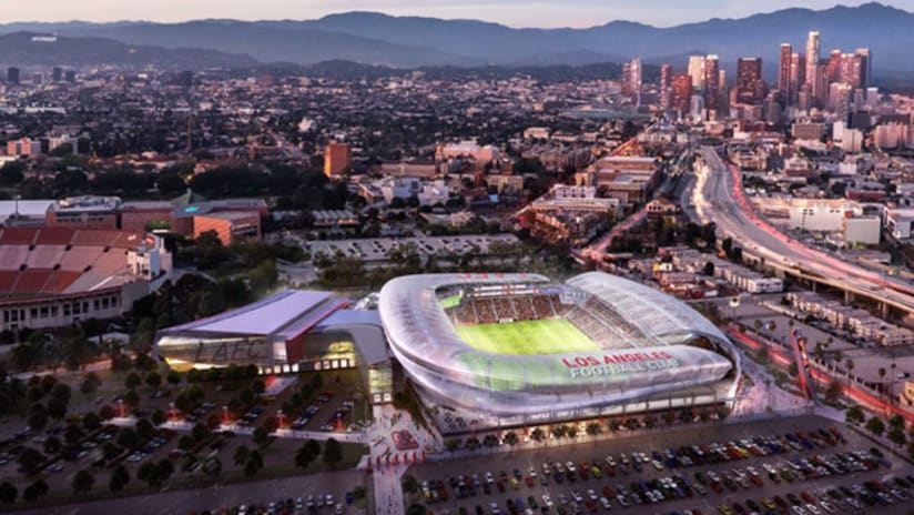 Los Angeles Football Club (LAFC) stadium renderings