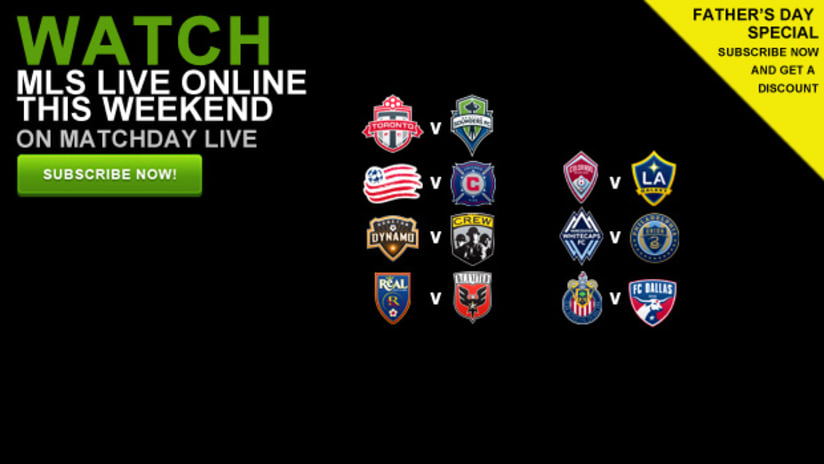 MatchDay Live: Watch all the action online this weekend (June 18-19, 2011)