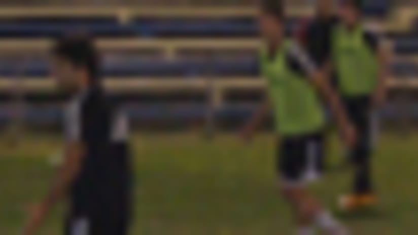 D.C. United practiced at Harbour View Stadium in Kingston, Jamaica on Tuesday night.
