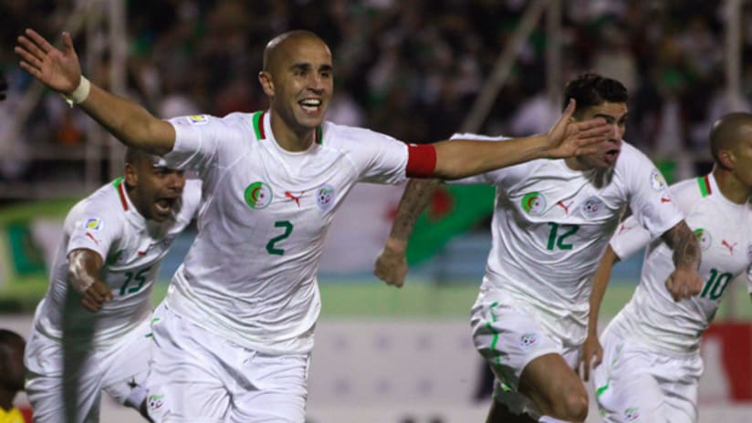 Algeria celebrate vs. Burkina Faso