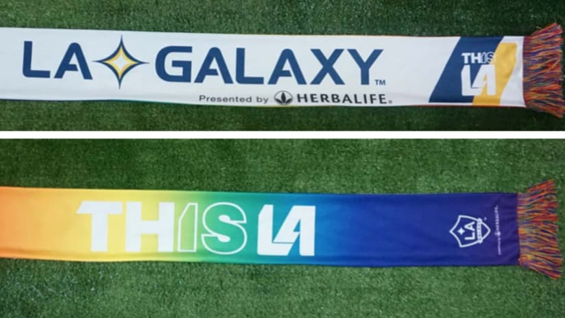 LA Galaxy pride scarf