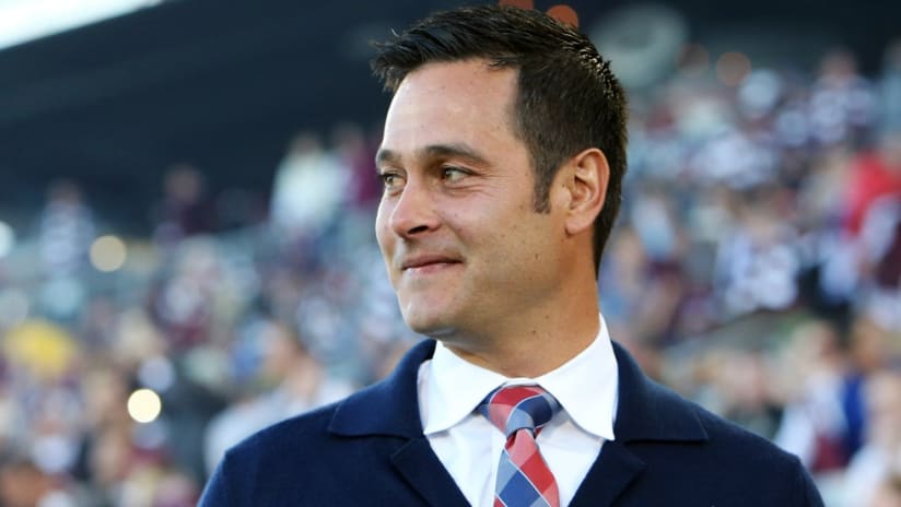 Mike Petke - RSL manager - smiling