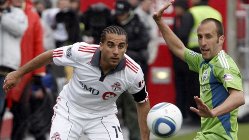Dwayne De Rosario scored his fifth goal of 2010 against the Sounders on Sunday
