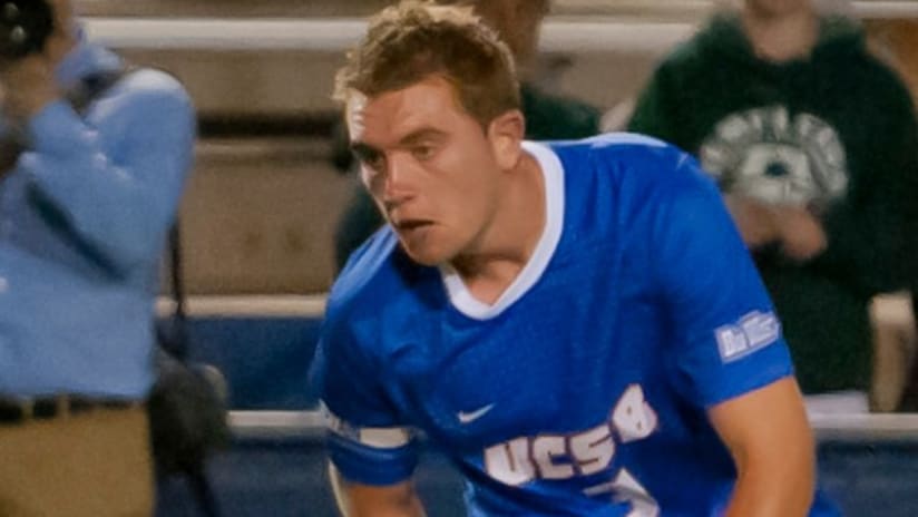 Quakes full back Peter McGlynn while playing for UCSB