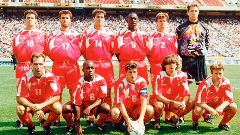 Canada's starting XI ahead of their World Cup qualifier vs. Australia in 1993