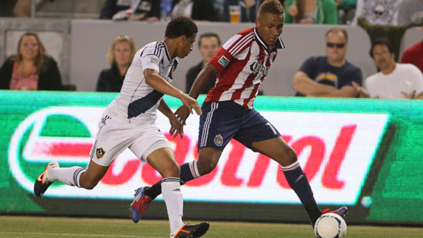 Juan Agudelo in his debut with Chivas USA