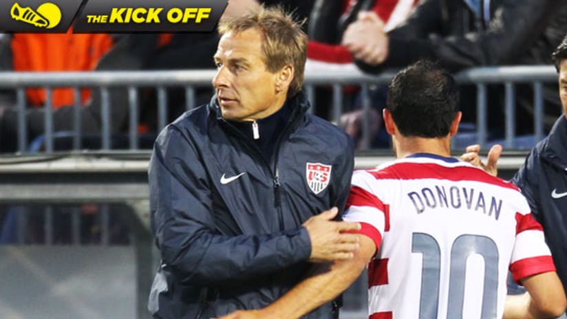 Kick Off, June 7, 2012: Jurgen Klinsmann and Landon Donovan, USMNT