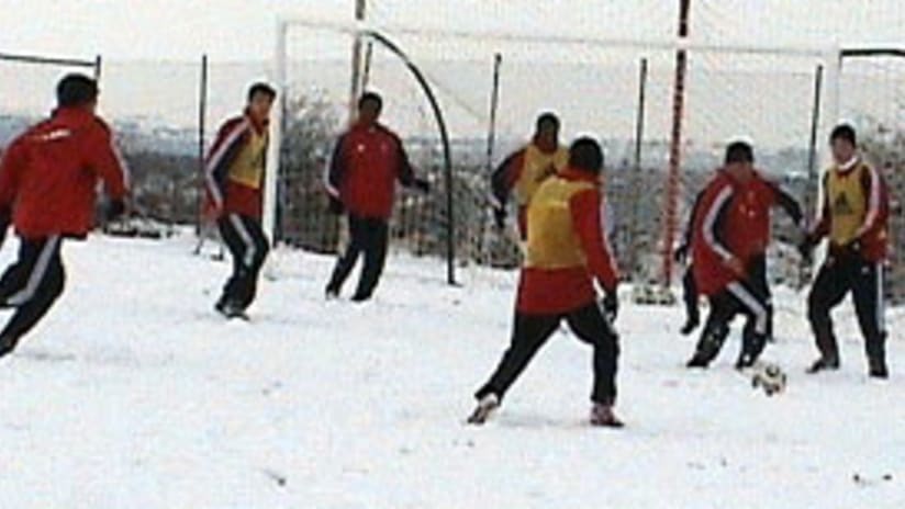 D.C. United's training sessions in Spain have been held in less than ideal conditions.