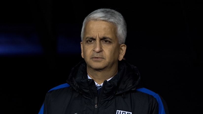 Sunil Gulati - US Soccer jacket - close-up