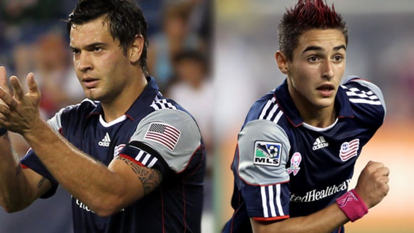 Revolution's Milton Caraglio (left) and Diego Fagundez are proving to be a good combo.