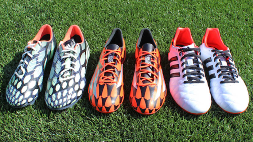 Special edition colorway adidas cleats for DC United to wear vs. New York Red Bulls