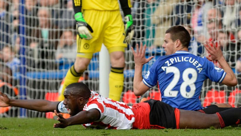 Jozy Altidore, Sunderland, draws PK vs. Chelsea