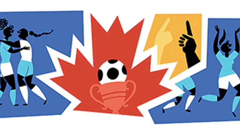 Google 2015 Women's World Cup doodle screenshot