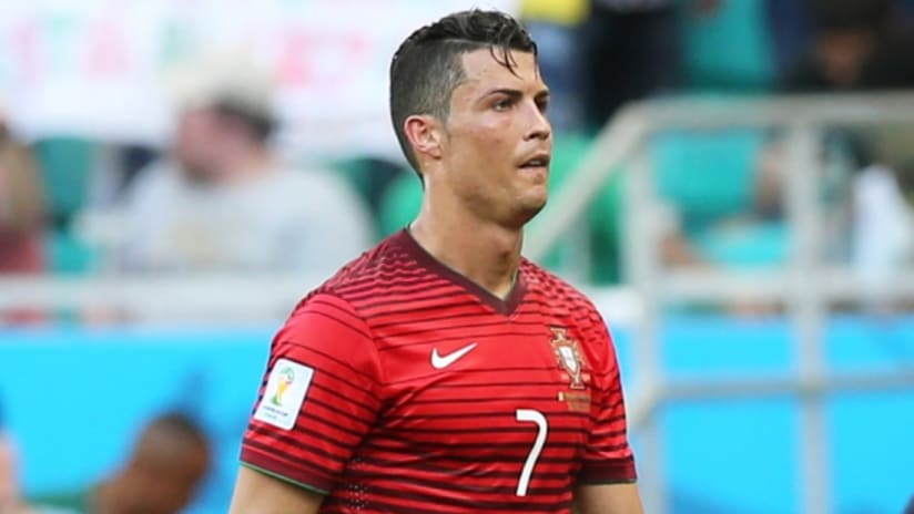 Portugal's Cristiano Ronaldo against Germany