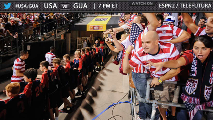 US fans cheer on the team during a World Cup qualifier in Columbus