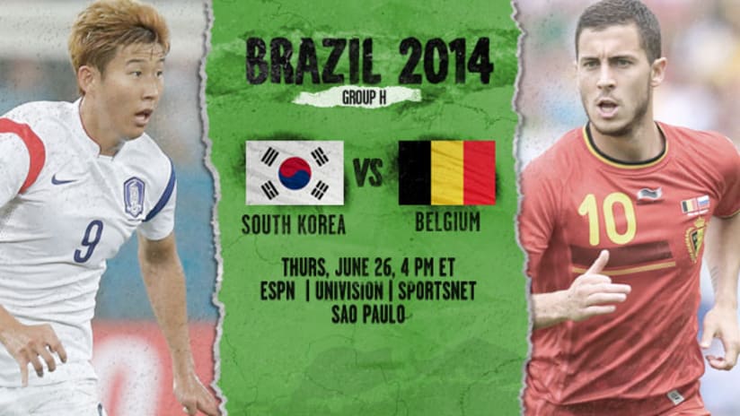 South Korea vs. Belgium, Group H (June 26, 2014)