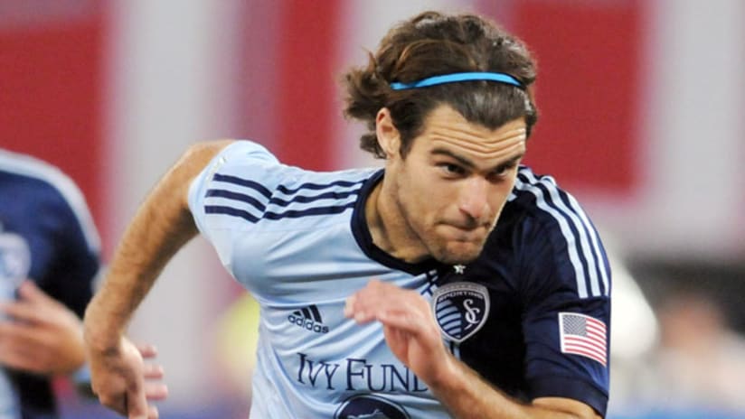 Graham Zusi with Sporting KC