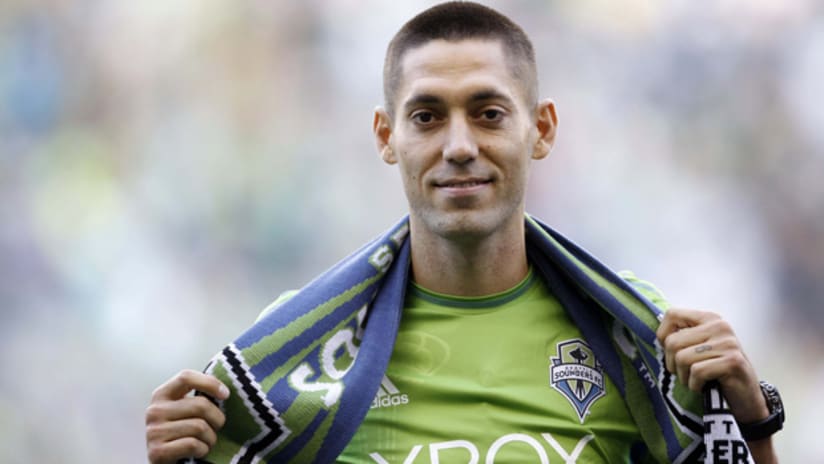 Clint Dempsey with the Sounders