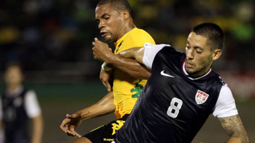 Clint Dempsey in the US loss to Jamaica