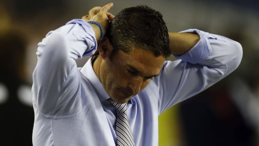 Jay Heaps reacts to New England's loss against Toronto