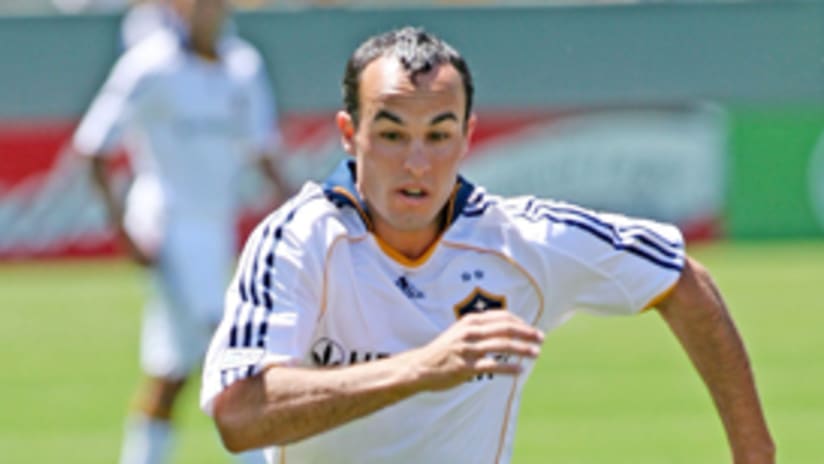 Landon Donovan and the Galaxy have their eye on defeating the defending champs on Saturday.