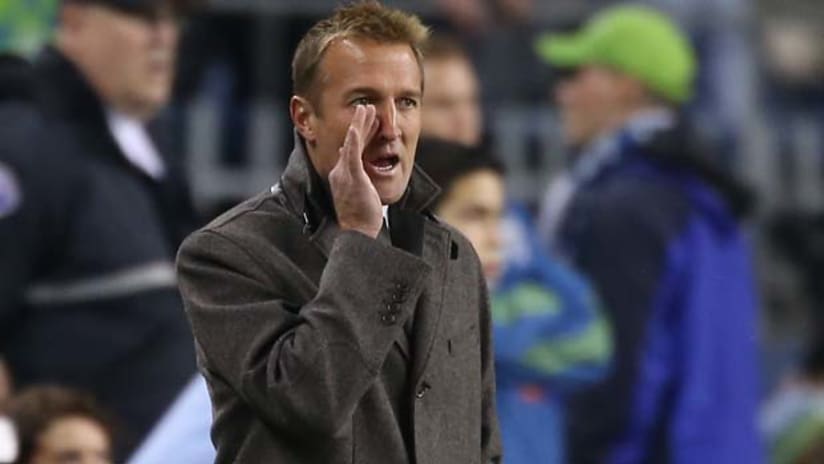 Jason Kreis in RSL's 0-0 draw with Seattle