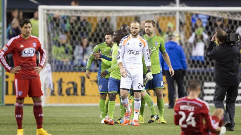 FC Dallas players despair following playoff series exit to Seattle Sounders