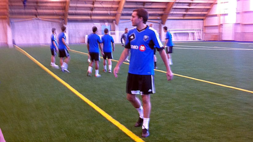 Andrew Wenger trained with the Impact for the first time on Saturday.
