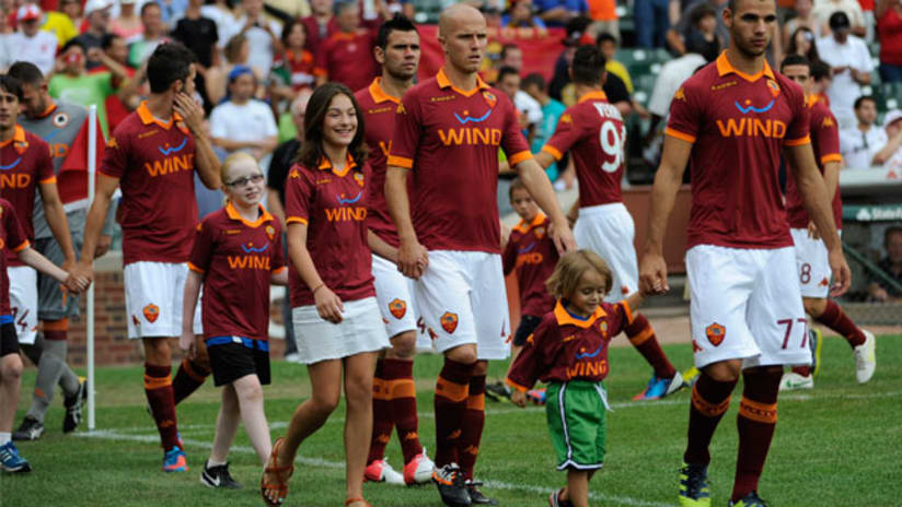 Michael Bradley with A.S. Roma