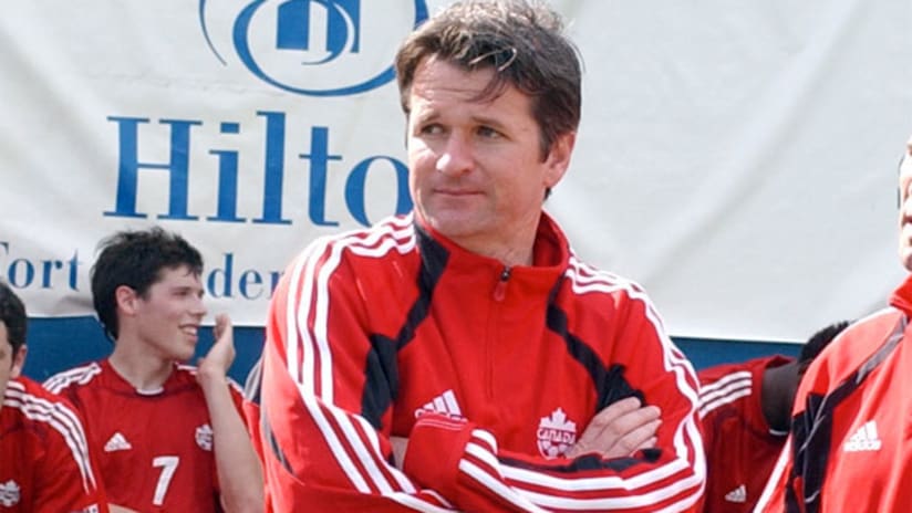 Frank Yallop as coach of the Canadian national team