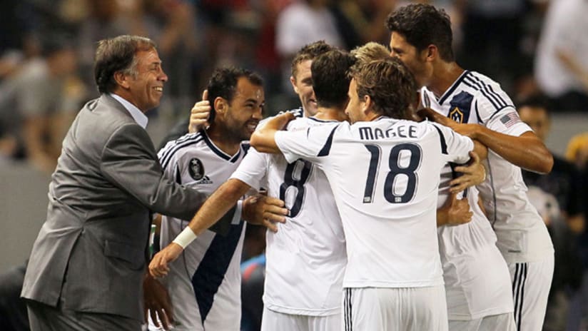 LA Galaxy celebrate (September 22, 2012)