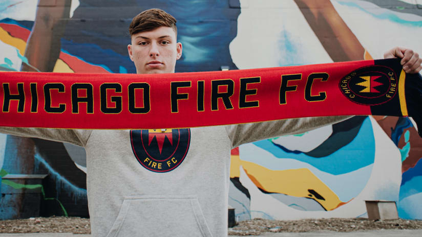 Nicholas Slonina - Chicago Fire FC - Signing photo