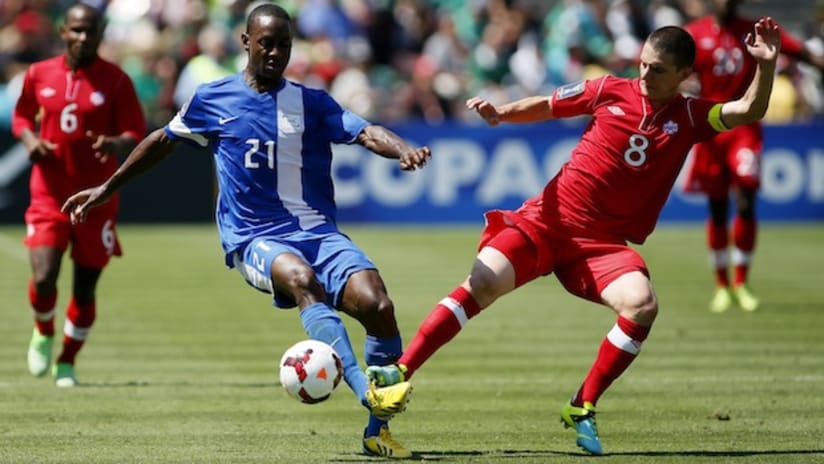 Will Johnson in action for Canada against Martinique